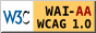 Em conformidade com o nível 'AA' das WCAG 1.0 do W3C